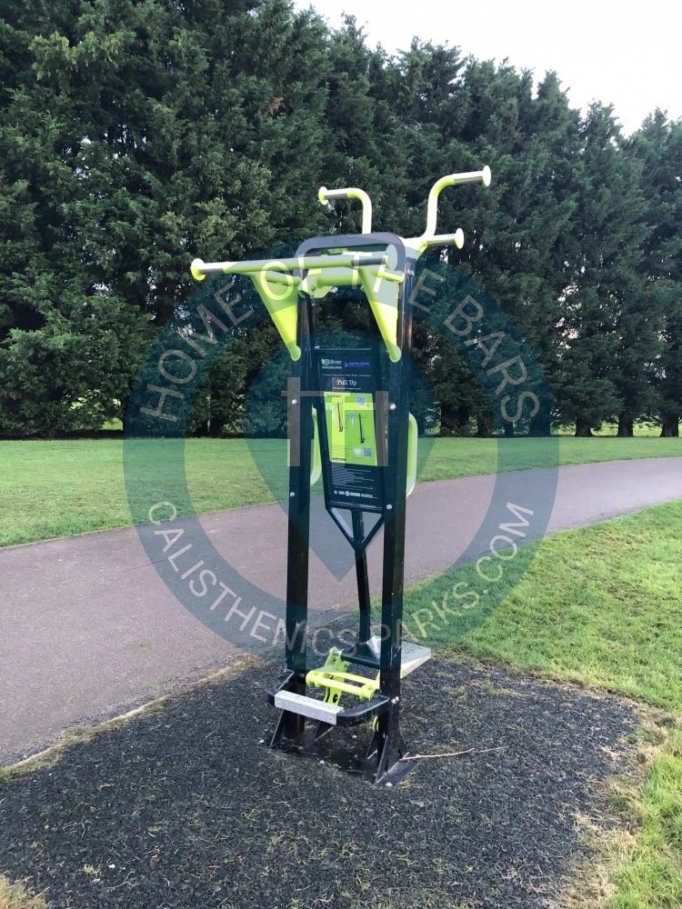 Calisthenics park in Nicolson Drive, Billington Park, Leighton-Linslade, Leighton Buzzard, Central Bedfordshire, England, LU7 4AR, United Kingdom