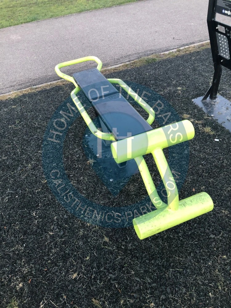 Calisthenics park in Nicolson Drive, Billington Park, Leighton-Linslade, Leighton Buzzard, Central Bedfordshire, England, LU7 4AR, United Kingdom