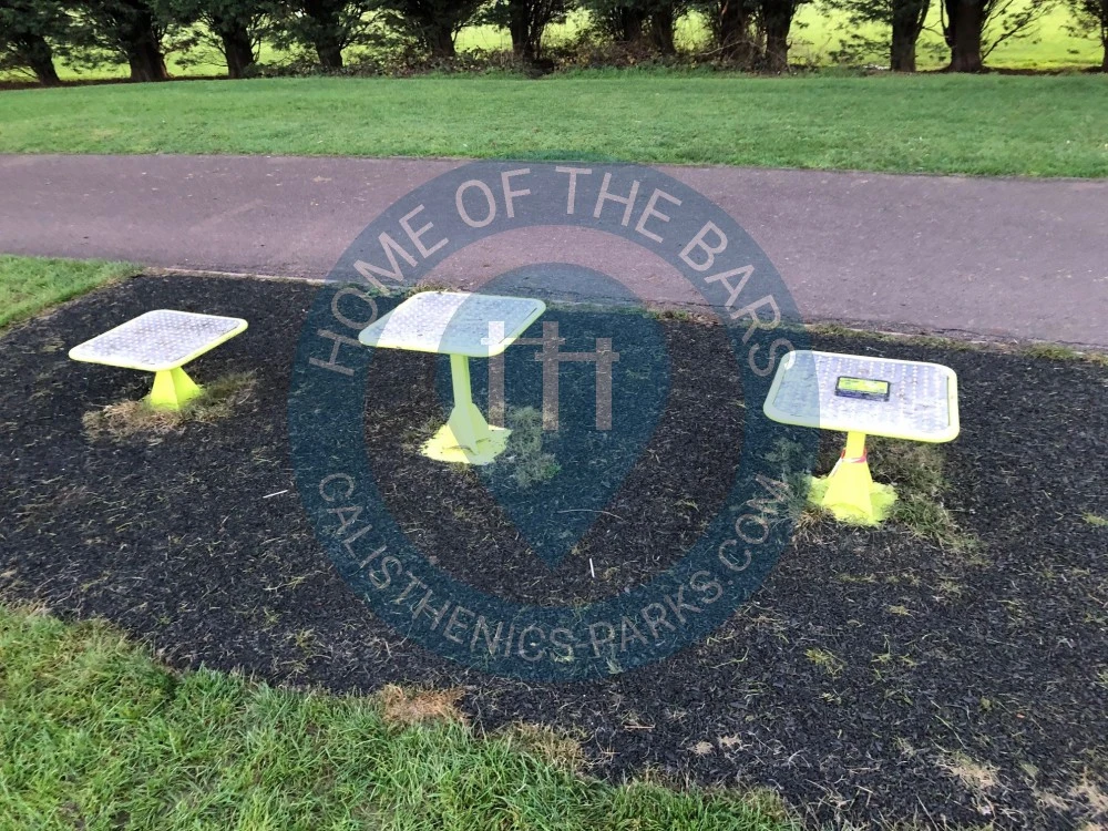 Calisthenics park in Nicolson Drive, Billington Park, Leighton-Linslade, Leighton Buzzard, Central Bedfordshire, England, LU7 4AR, United Kingdom