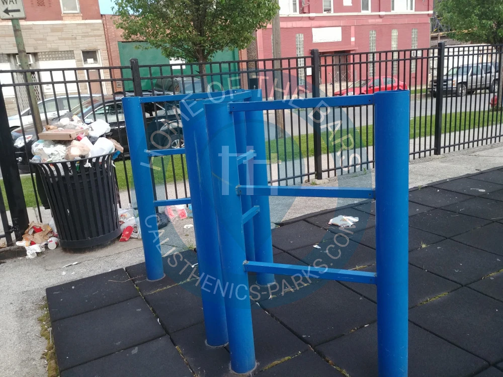 Calisthenics park in 2221, South Lawndale Avenue, Little Village, South Lawndale, Chicago, Cook County, Illinois, 60623, United States