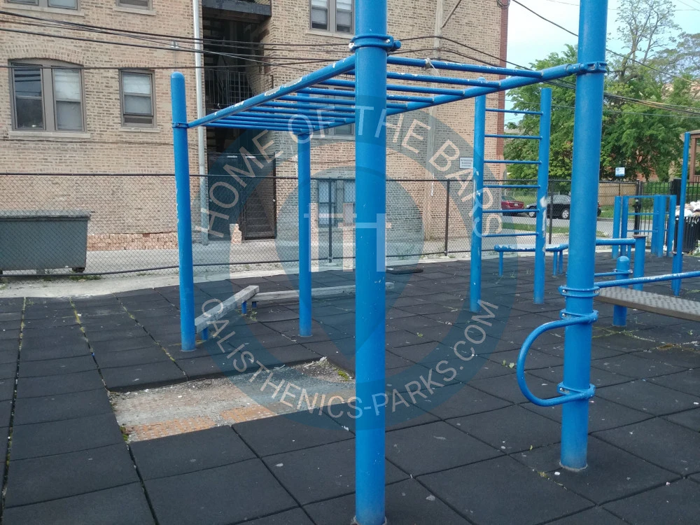 Calisthenics park in 2221, South Lawndale Avenue, Little Village, South Lawndale, Chicago, Cook County, Illinois, 60623, United States