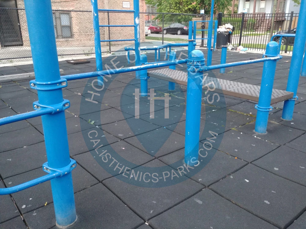 Calisthenics park in 2221, South Lawndale Avenue, Little Village, South Lawndale, Chicago, Cook County, Illinois, 60623, United States