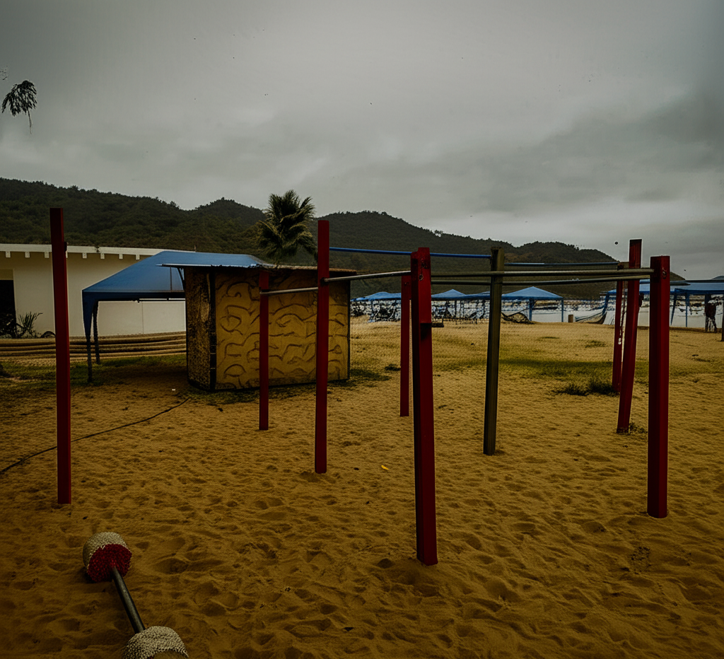 Calisthenics Facility - Outdoor Gym Playa Puerto Lopez - Ecuador - Spot