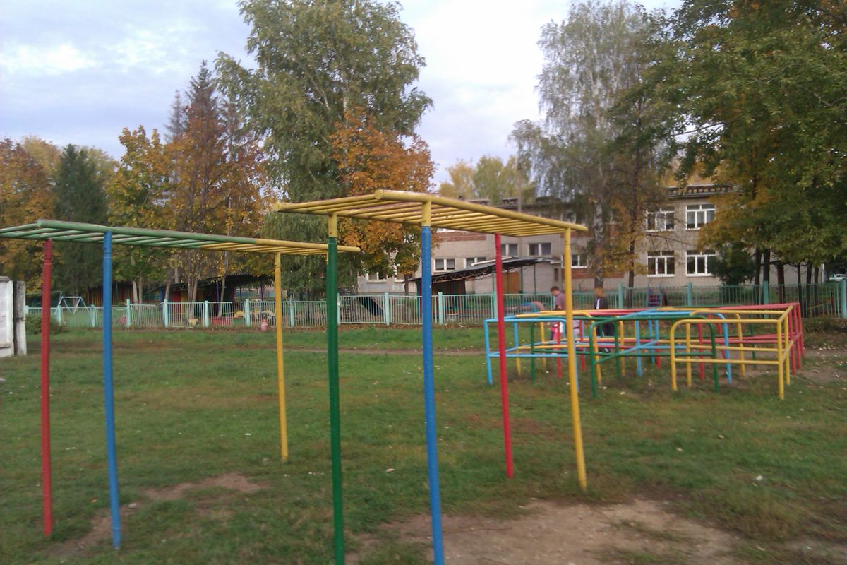 Calisthenics park in 104, улица Шевченко, Альметьевск, городское поселение Альметьевск, Альметьевский район, Татарстан, Приволжский федеральный округ, 423457, Россия