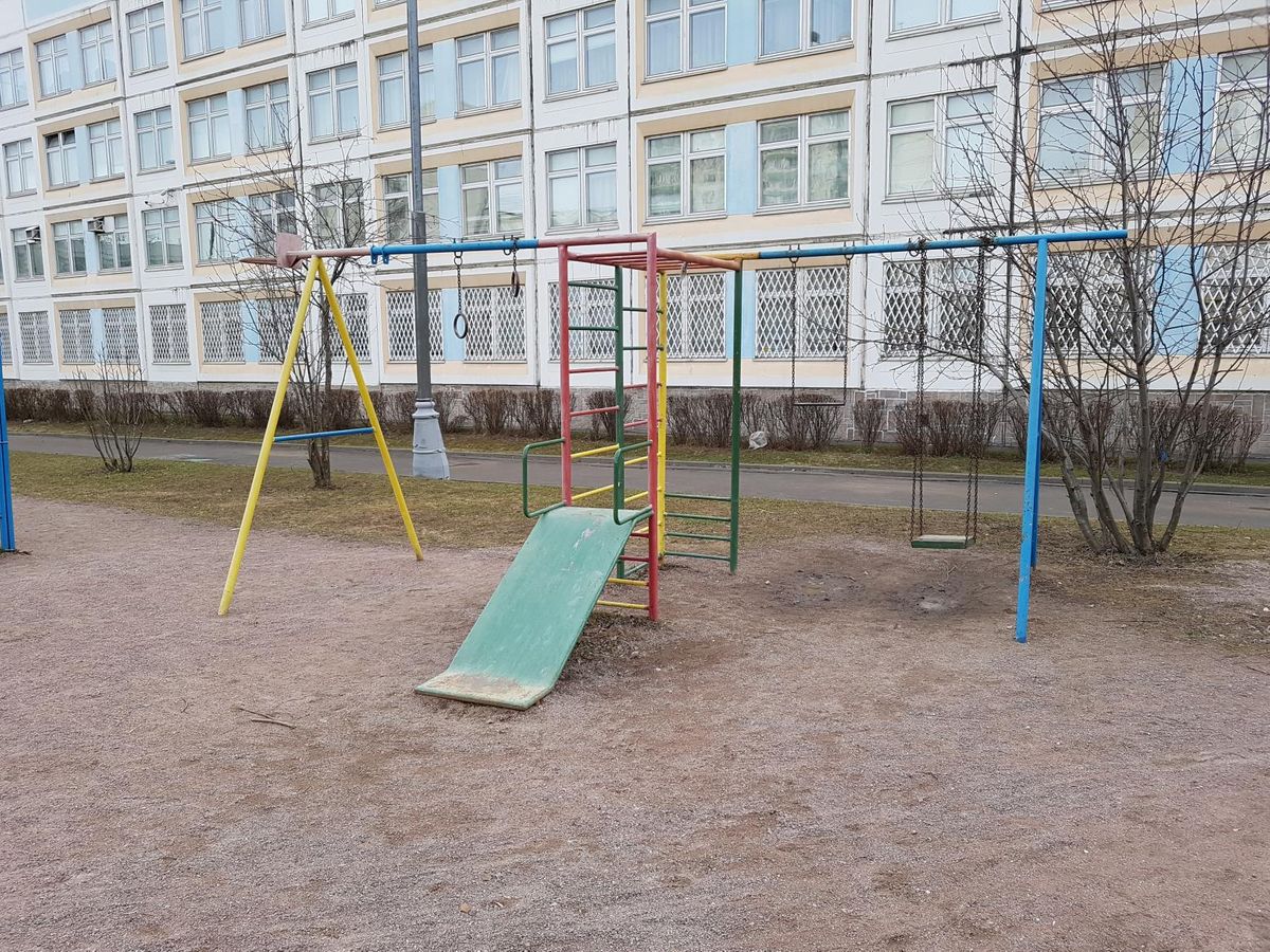 Calisthenics park in 19 к1, Скобелевская улица, Бутово, район Южное Бутово, Москва, Центральный федеральный округ, 117624, Россия
