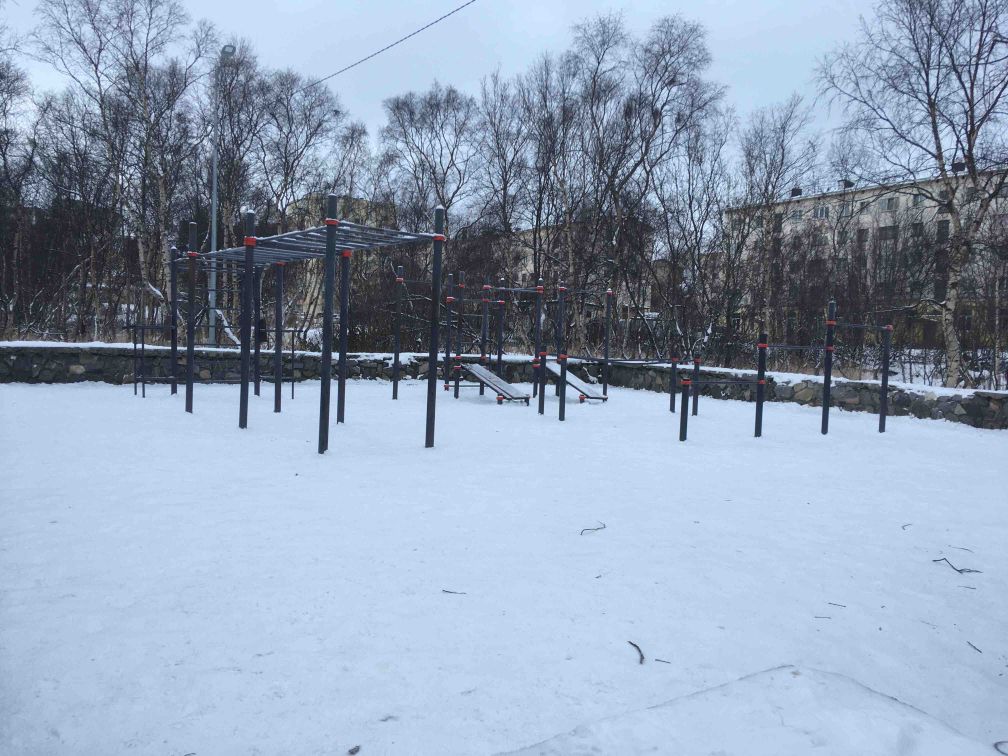 Outdoor Gym - Severomorsk - Severomorsk - Street Workout Park - Поликлиника ЗАТО Североморск - Russia - Spot