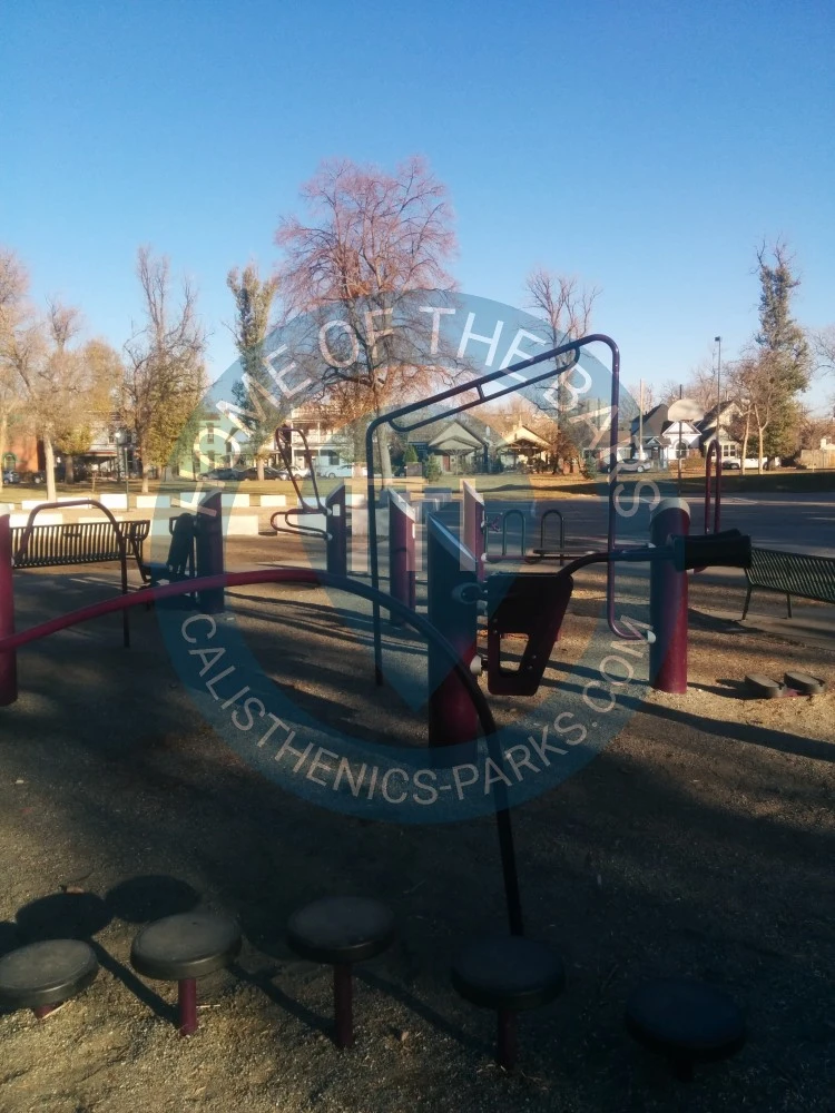 Calisthenics park in La Alma Recreation Center, 1325, West 11th Avenue, Lincoln Park, Denver, Colorado, 80204, United States