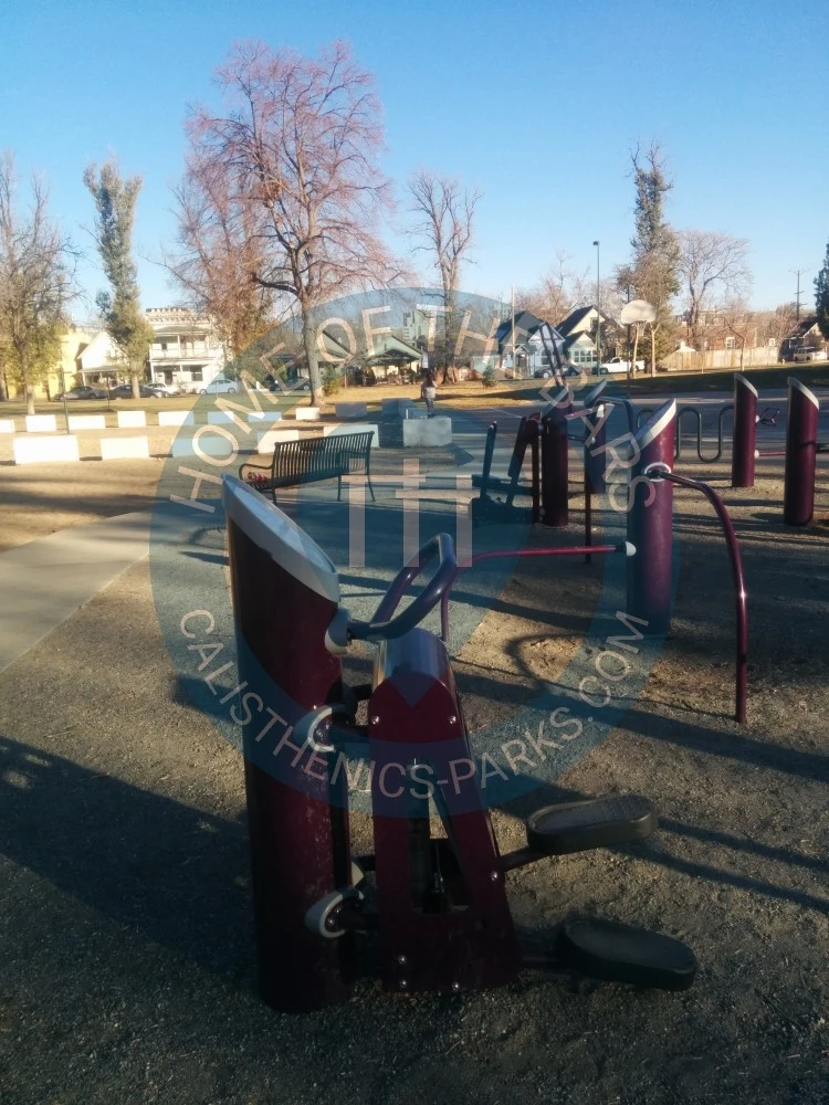 Calisthenics park in La Alma Recreation Center, 1325, West 11th Avenue, Lincoln Park, Denver, Colorado, 80204, United States