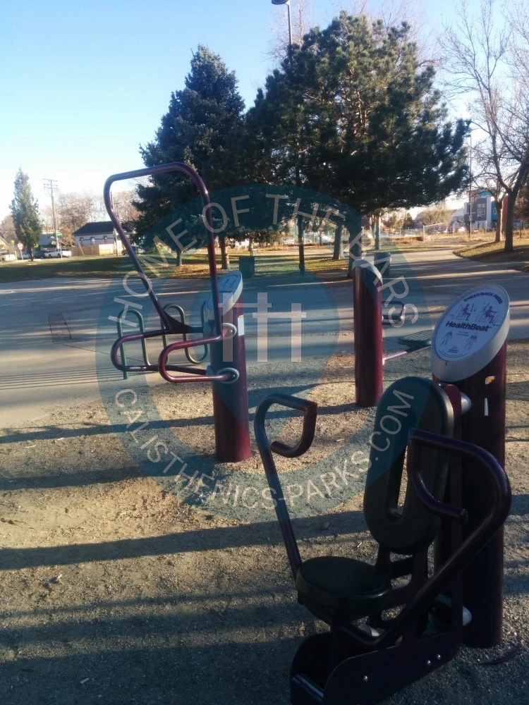 Calisthenics park in La Alma Recreation Center, 1325, West 11th Avenue, Lincoln Park, Denver, Colorado, 80204, United States