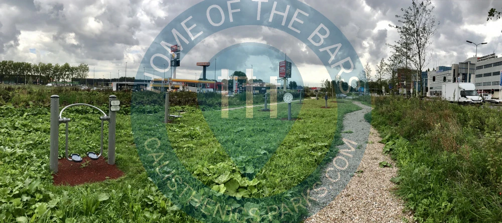 Calisthenics park in Starbucks, 19, Vrijenbanselaan, Rijswijk Zuid, 't Haantje, Rijswijk, Zuid-Holland, Nederland, 2289 EX, Nederland