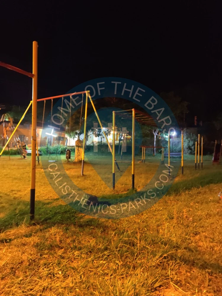 Calisthenics park in Calle Avaroa, Samaipata, Municipio Samaipata, Provincia Florida, Santa Cruz, Bolivia