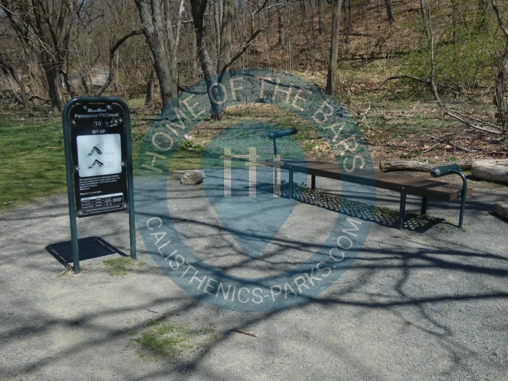 Calisthenics park in John Muir Trail, Bronx County, The Bronx, City of New York, New York, United States
