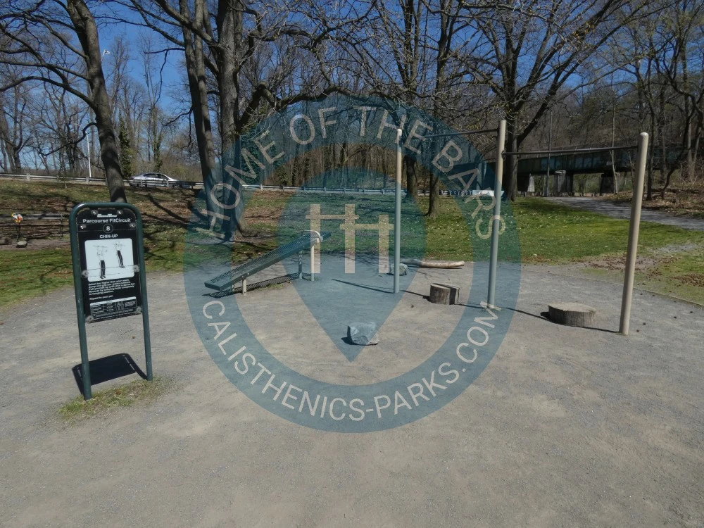 Calisthenics park in John Muir Trail, Bronx County, The Bronx, City of New York, New York, United States