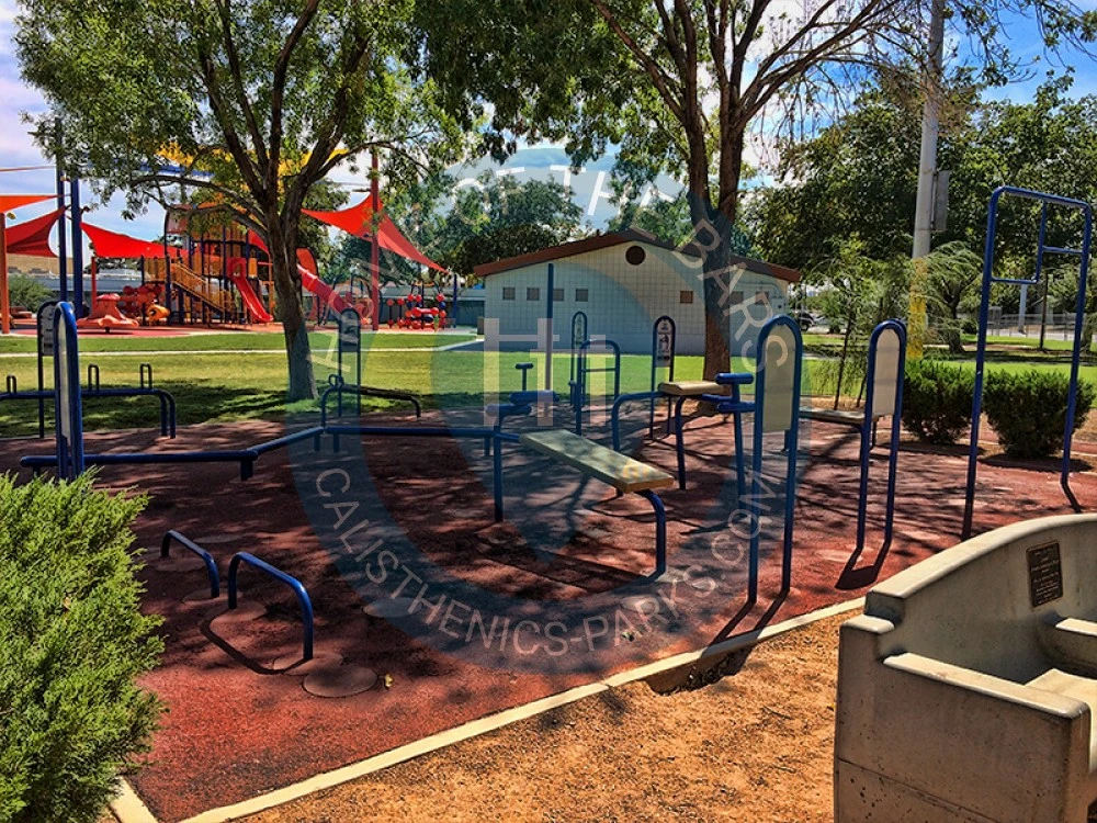 Calisthenics park in House of Knowledge Christian Academy, J Street, Vegas Heights, West Las Vegas, Las Vegas, Clark County, Nevada, 89106, United States