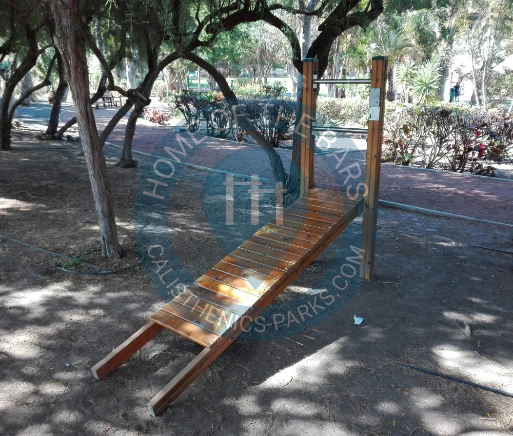 Calisthenics park in Avenida Quinto Centenario, San Sebastián de la Gomera, Santa Cruz de Tenerife, Canarias, 38800, España