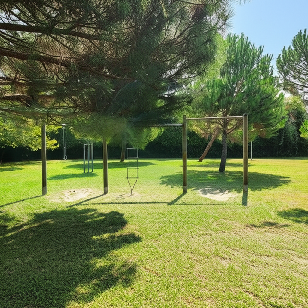 Calisthenics park in Via Luigi Raffaelli, Caranna, Vaiana, Forte dei Marmi, Unione dei comuni della Versilia, Lucca, Toscana, 55042, Italia