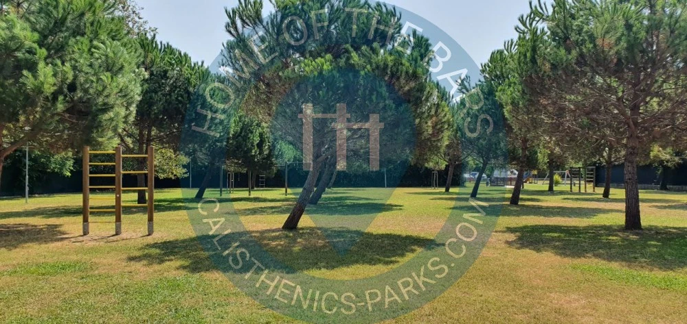 Calisthenics park in Via Luigi Raffaelli, Caranna, Vaiana, Forte dei Marmi, Unione dei comuni della Versilia, Lucca, Toscana, 55042, Italia