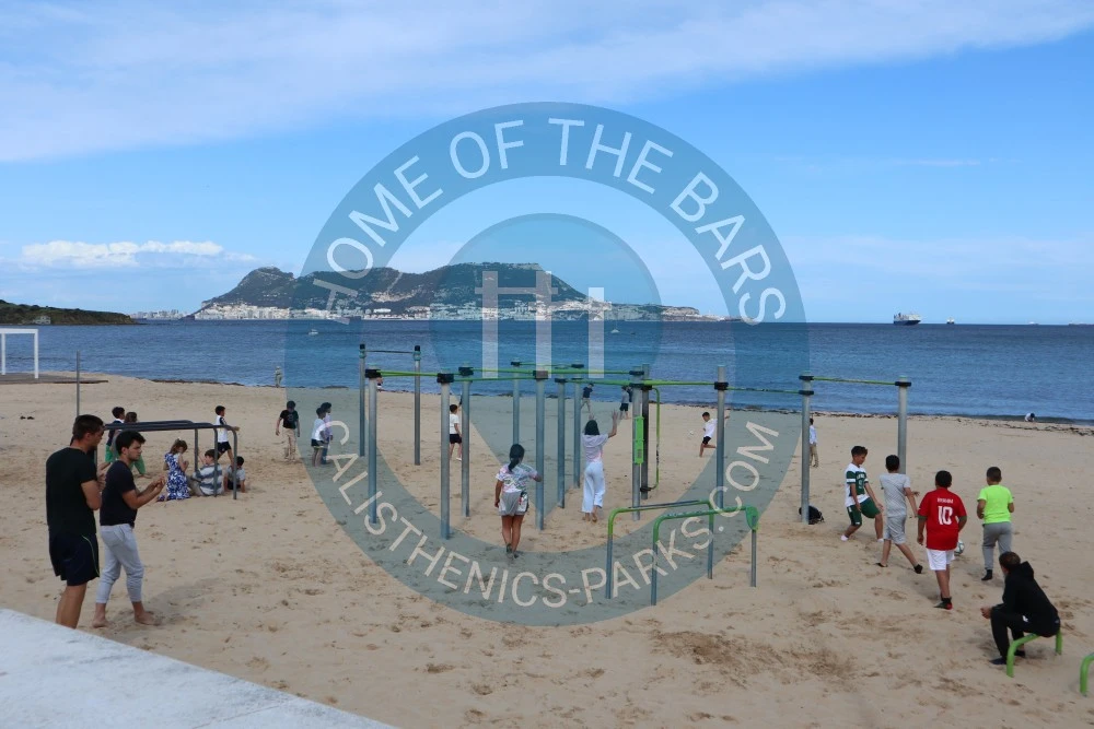 Outdoor Gym - Algeciras - Getares beach outdoor fitness station - countries. - Spot