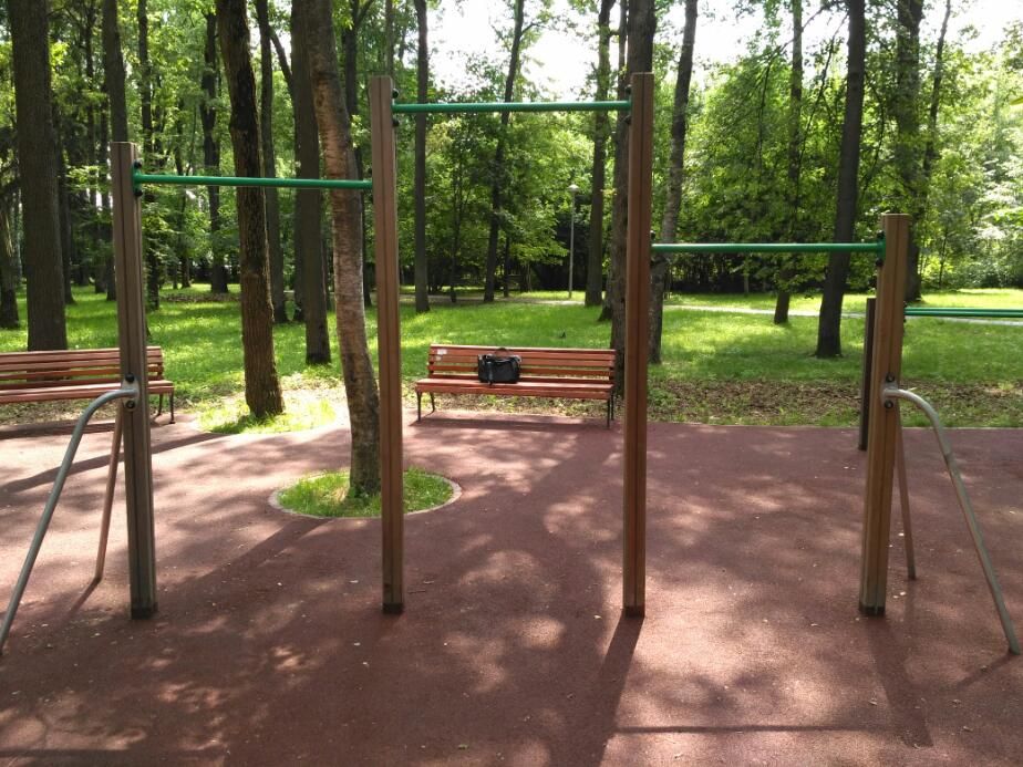 Calisthenics park in Медсанчасть ОАО "Аэропорт Внуково", 1-я Рейсовая улица, Внуково, Москва, Центральный федеральный округ, 111674, Россия