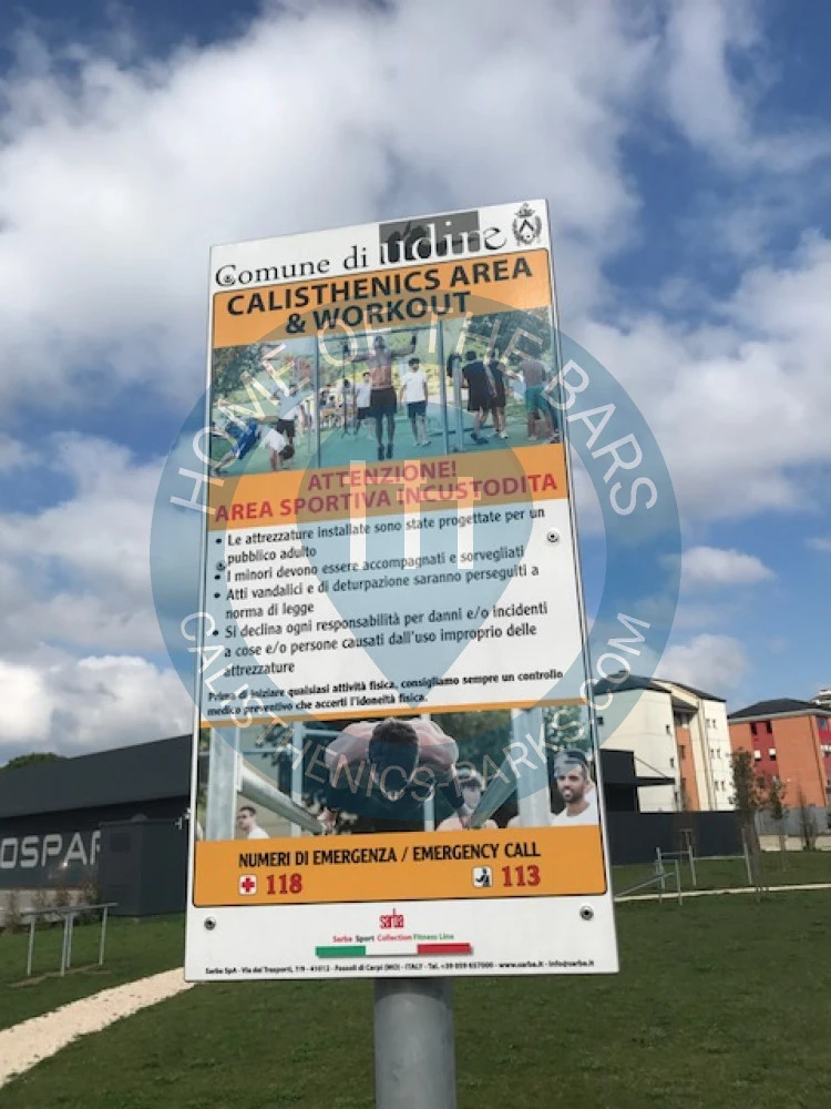 Udine - Calisthenics Exercise Equipment - Via Laura Conti - Italy - Spot