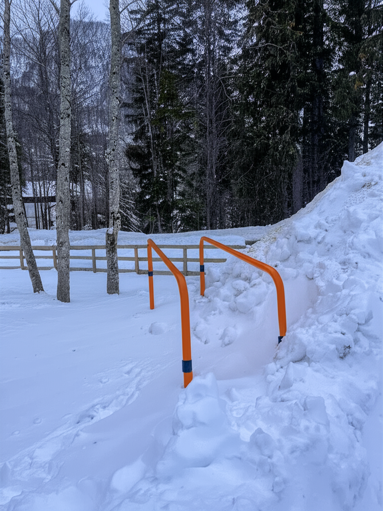 Calisthenics park in Sella Nevea, Via Friuli, Sella Nevea, Chiusaforte, Udine, Friuli-Venezia Giulia, Italia