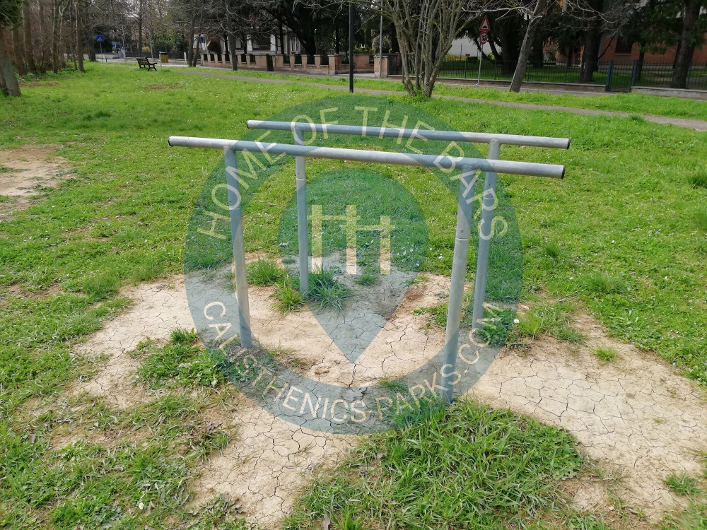 Calisthenics park in 485, Via Vignolese, Spilamberto, Unione di comuni Terre di Castelli, Modena, Emilia-Romagna, 41057, Italia