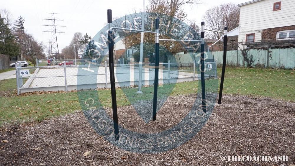 Calisthenics park in 46, Carrick Avenue, Carleton Village, Davenport, Old Toronto, Toronto, Golden Horseshoe, Ontario, M6N, Canada