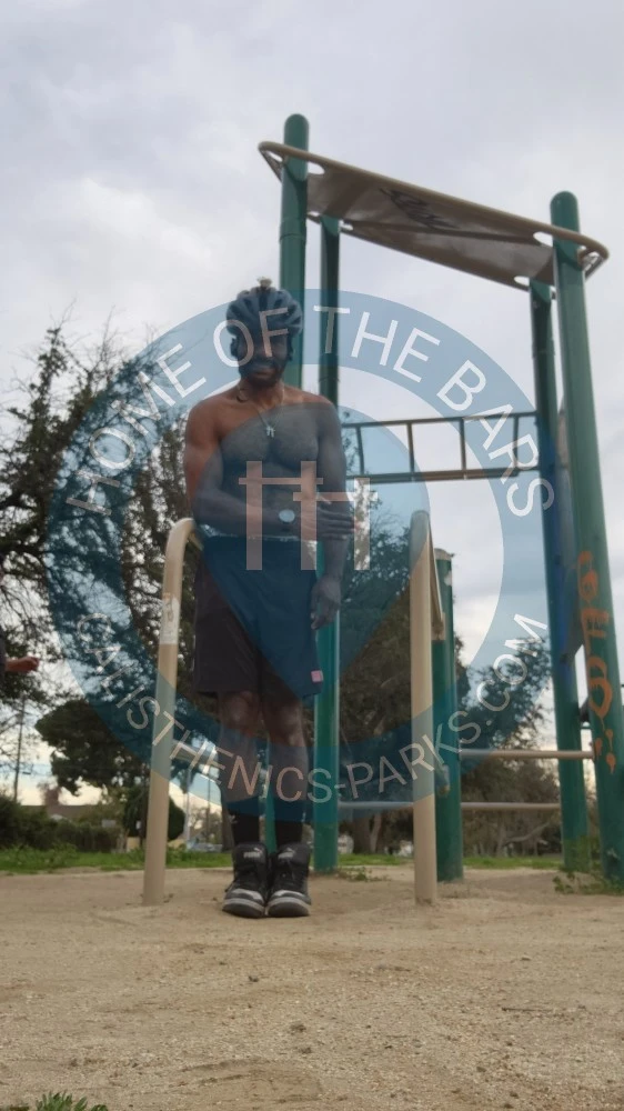 Calisthenics park in Hollywood Freeway, Los Angeles, Los Angeles County, CAL Fire Contract Counties, California, 91605, United States