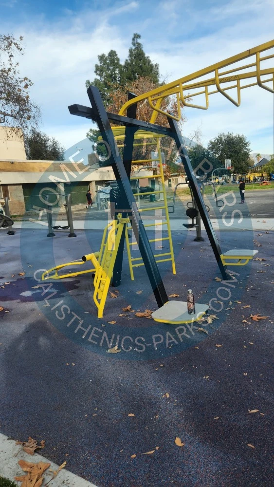 Calisthenics park in Valley Plaza Recreation Center, 12240, Archwood Street, Valley Glen, Los Angeles, Los Angeles County, CAL Fire Southern Region, California, 91606, United States