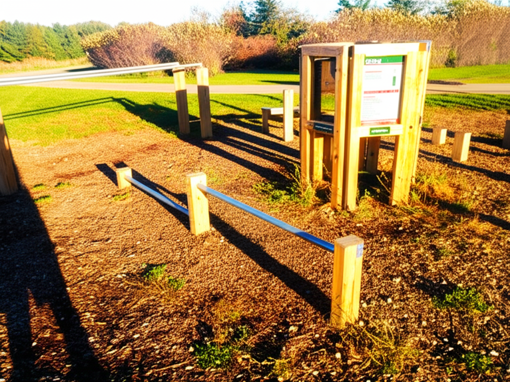 Calisthenics park in Sunset Trail, Kasson, Dodge County, Minnesota, 55955, United States