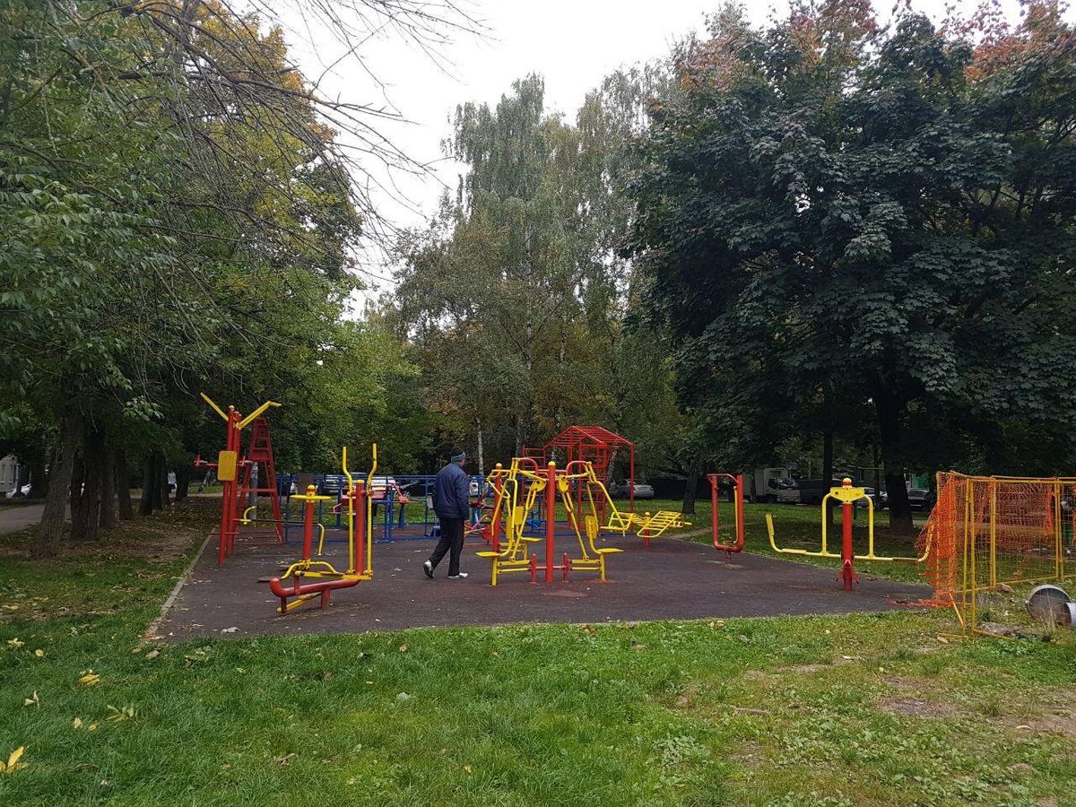 Calisthenics park in 22 с1, Бескудниковский бульвар, Бескудниковский район, Москва, Центральный федеральный округ, 119049, Россия