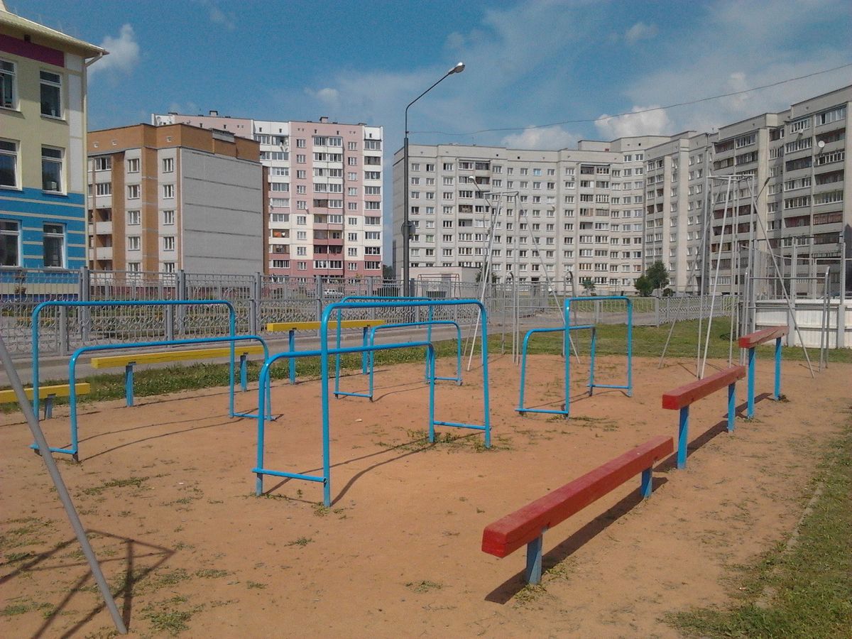 Outdoor Pull Up Bars - Polotsk - Polotsk - Outdoor Gym - Улица Хруцкого - Belarus - Spot