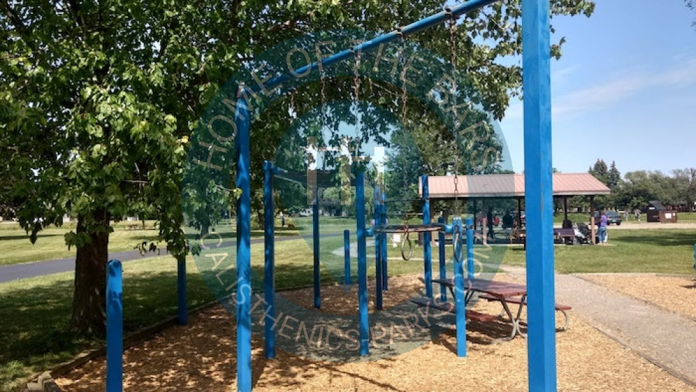 Calisthenics park in 401, Mulhollen Drive, Patterson Gardens, Monroe Charter Township, Monroe County, Michigan, 48161, United States