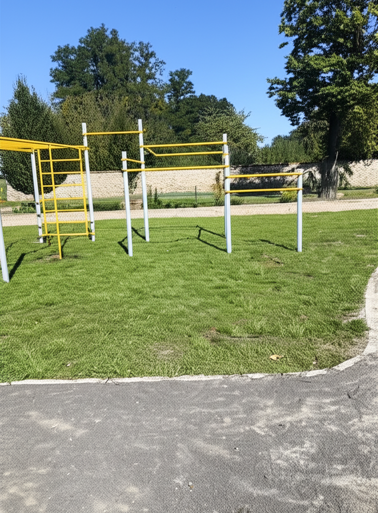 Calisthenics park in Jemielnicka, Kuźnia, Centawa, gmina Jemielnica, powiat strzelecki, województwo opolskie, 47-134, Polska