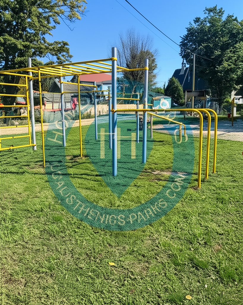 Calisthenics park in Jemielnicka, Kuźnia, Centawa, gmina Jemielnica, powiat strzelecki, województwo opolskie, 47-134, Polska