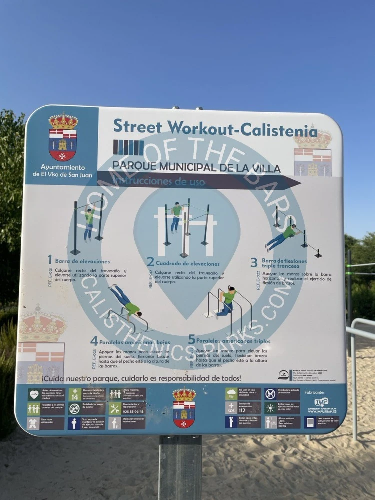 Calisthenics park in Calle Doctor Miguel Servet, El Viso de San Juan, Los Rosales, El Viso de San Juan, Toledo, Castilla-La Mancha, 45215, España