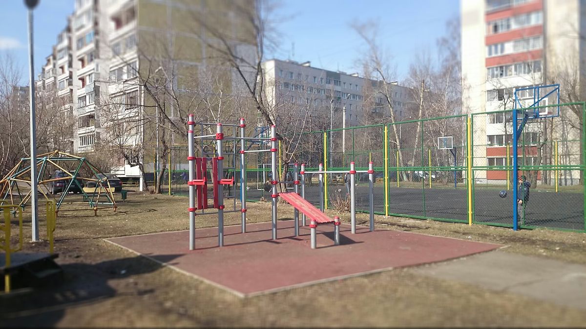 Calisthenics park in 11 к1, улица Молостовых, район Ивановское, Москва, Центральный федеральный округ, 111578, Россия