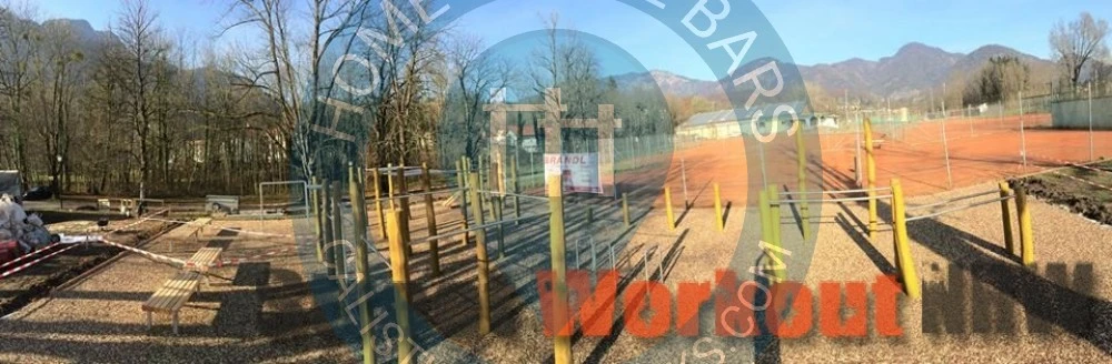 Calisthenics park in Hundetoilette, Kaltenbachstraße, Kaltenbach, Bad Ischl, Bezirk Gmunden, 4820, Österreich