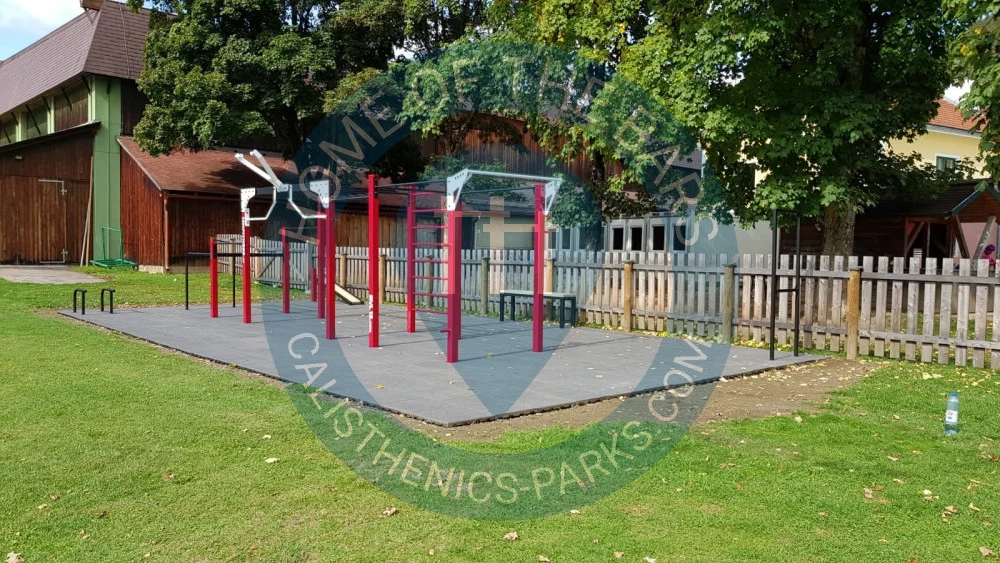 Calisthenics park in 11, Bundesstraße, Schloßberg, Stolzalpe, Murau, Bezirk Murau, Steiermark, 8850, Österreich