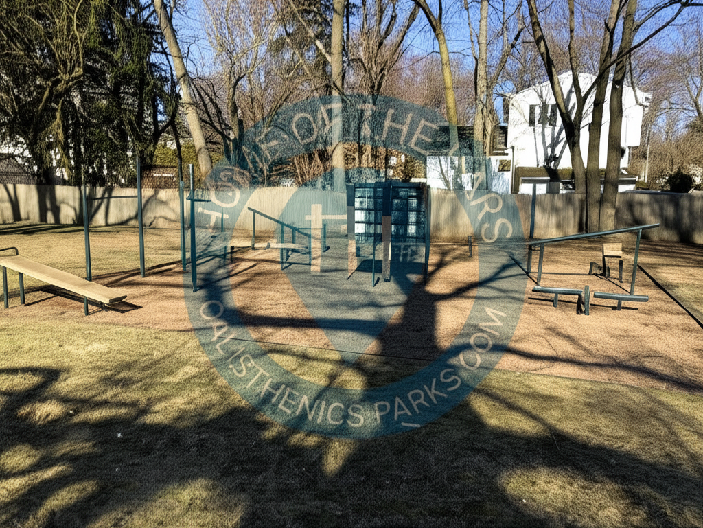 Calisthenics park in 630, High Street, Closter, Bergen County, New Jersey, 07624, United States