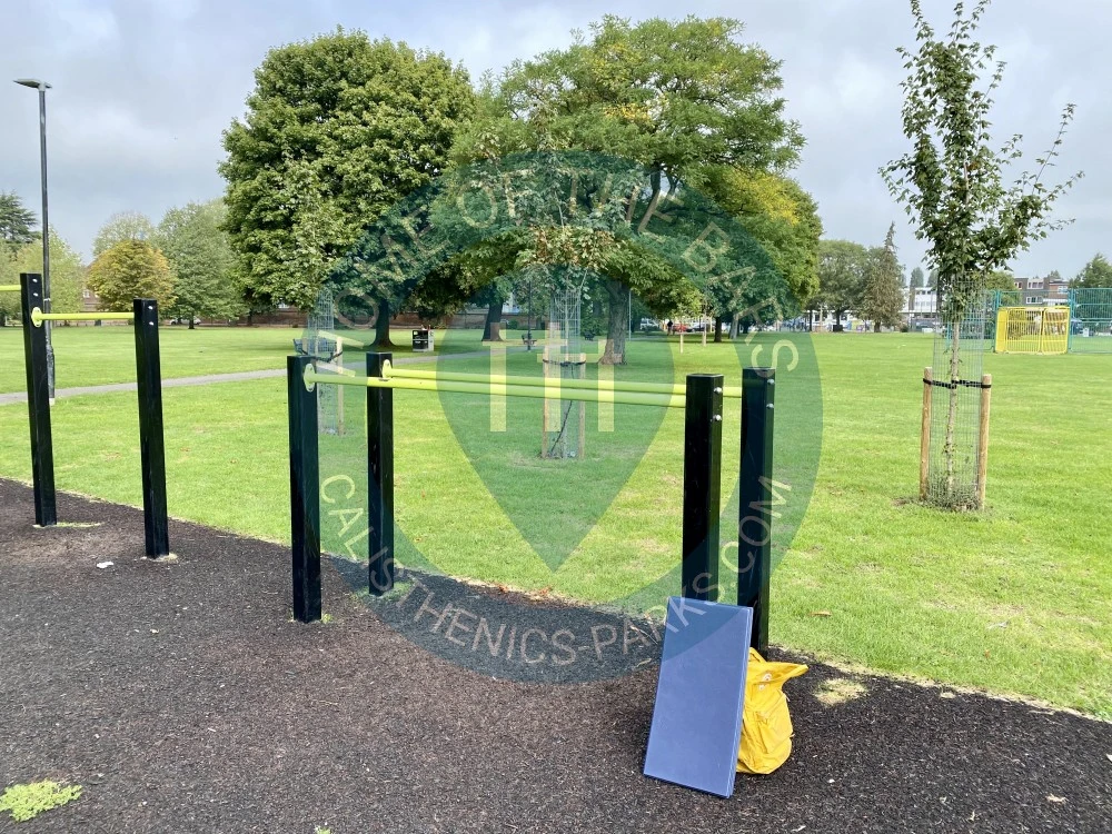 Calisthenics park in Ives Road, Slough, England, SL3 8PA, United Kingdom