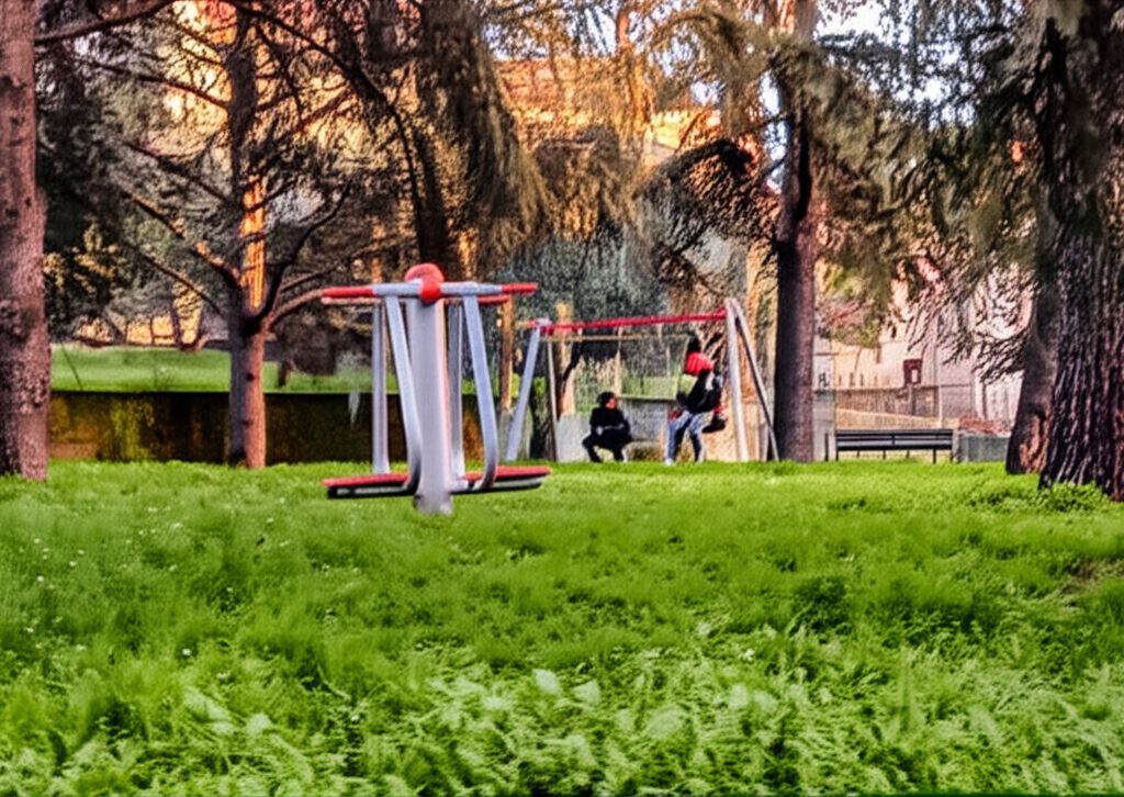 Calisthenics park in Via Bruno Buozzi, Camucia, Cortona, Arezzo, Toscana, 52044, Italia