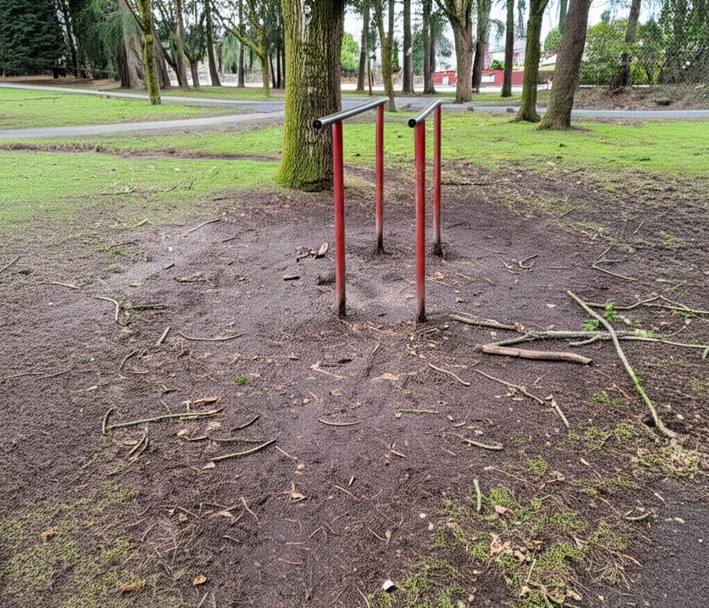 Calisthenics park in Richmond Tennis Club, 6862, Gilbert Road, Brighouse, City Centre, Richmond, Metro Vancouver Regional District, British Columbia, V6Y 3W5, Canada