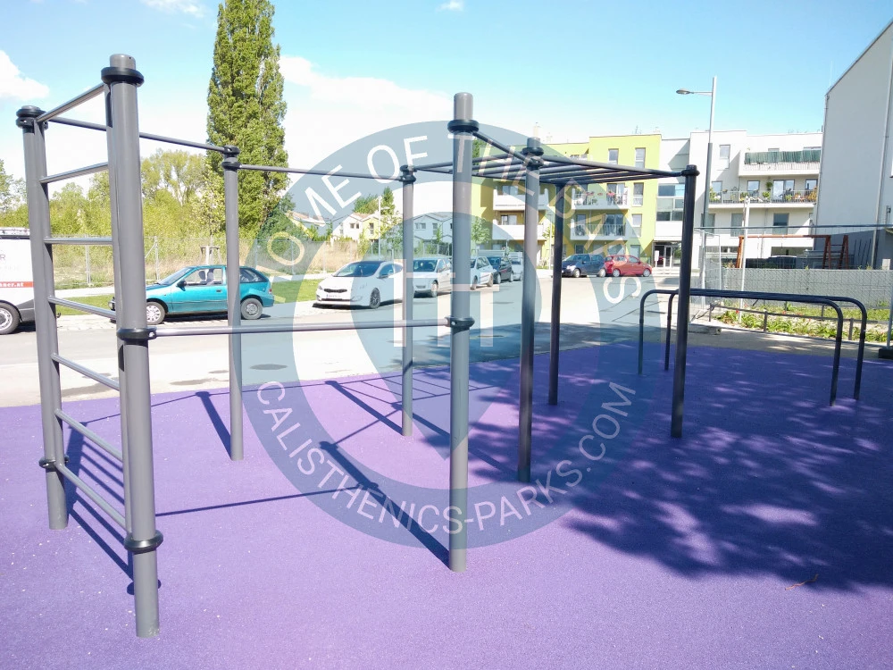 Calisthenics park in 12, Grellgasse, KG Leopoldau, Floridsdorf, Wien, 1210, Österreich