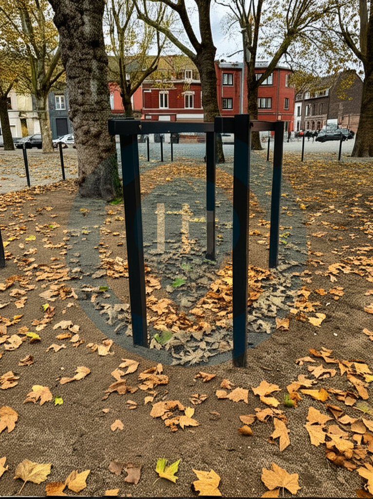 Calisthenics park in Carnot, Place Carnot, Roubaix, Lille, Nord, Hauts-de-France, France métropolitaine, 59100, France