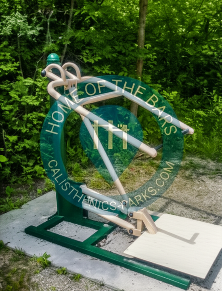 Calisthenics park in Colony Court, Rossford, Wood County, Ohio, 43460, United States