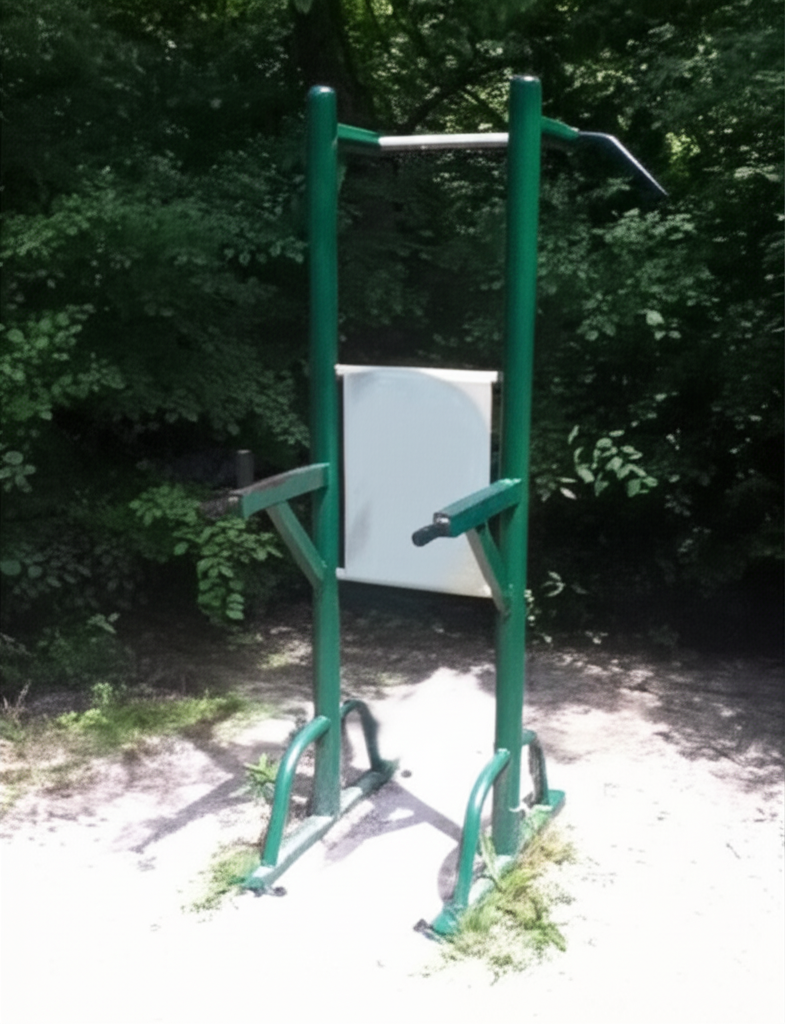 Calisthenics park in Colony Court, Rossford, Wood County, Ohio, 43460, United States