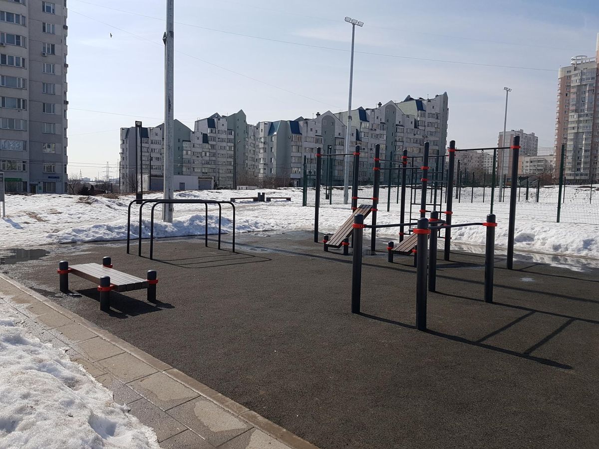 Fitness Park - Moscow - Moscow - Street Workout Park - Улица Рословка - Russia - Spot