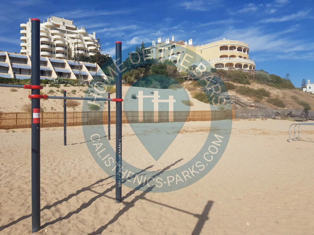Calisthenics park in O Bonezinho, Avenida Tomás Cabreira, Praia da Rocha, Portimão, Faro, 8500-806, Portugal