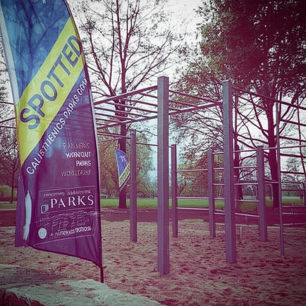 Calisthenics park in Challenge Course, Pingree Park Road, Larimer County, Colorado, United States